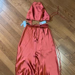 Midi Skirt and crop top two piece set